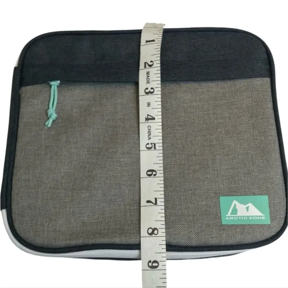 Arctic Zone Blue/Gray Insulated Microban Lunch Box with Reusable Ice Pack NEW